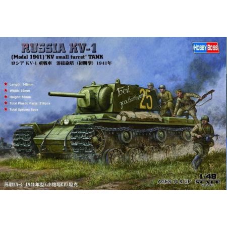HOBBY BOSS 84810 Russian KV-1 Model 1941 KV Small Turret Tank - 1:48