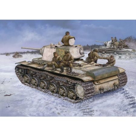HOBBY BOSS 84813 Russian KV-1 Model 1942 Heavy Cast TurretTank - 1:48
