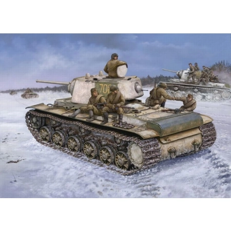 HOBBY BOSS 84813 Russian KV-1 Model 1942 Heavy Cast TurretTank - 1:48