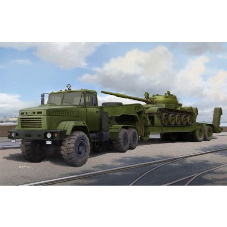 HOBBY BOSS 85513 Samochód ciężarowy KrAZ-6446 z naczepą MAZ/ChMZAP-5247G - 1:35