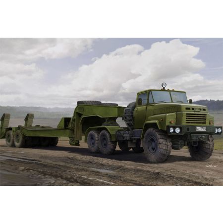 HOBBY BOSS 85523 Samochód ciężarowy KrAZ-260B z naczepą MAZ/ChMZAP-5247G - 1:35
