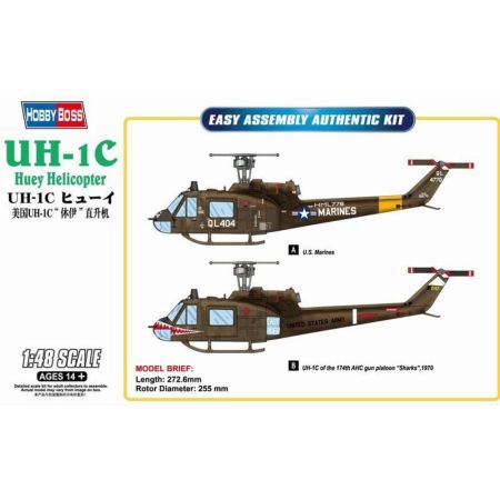 HOBBY BOSS 85803 Helikopter UH-1C Huey - 1:48