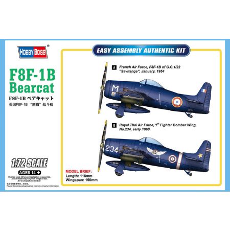 HOBBY BOSS 87268 F8F-1B Bearcat - 1:72