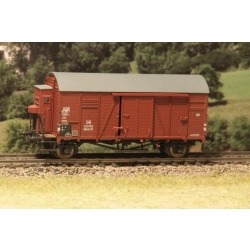 EXACT-TRAIN EX20201 Wagon towarowy kryty Oppeln Gmrhs30 (Bremserhaus), DB, Ep. III