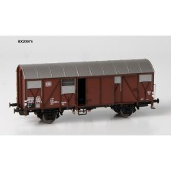 EXACT-TRAIN EX20974 Wagon towarowy .Grs 212 z klapami alu., Nr. 132 4608-4, DB, Ep. IV