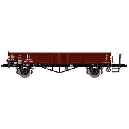 EXACT-TRAIN EX20174 Wagon towarowy Linz Om(x) Omm(x) 42-63-15 DR, Ep. III