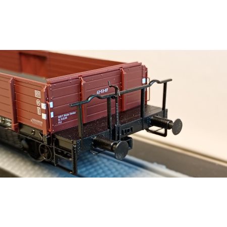 EXACT-TRAIN EX20174 Wagon towarowy Linz Om(x) Omm(x) 42-63-15 DR, Ep. III