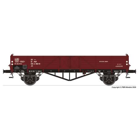EXACT-TRAIN EX20328 Wagon węglarka (ex Ommr "Linz") 20 51 510 2 360-8, PKP, Ep. IVb