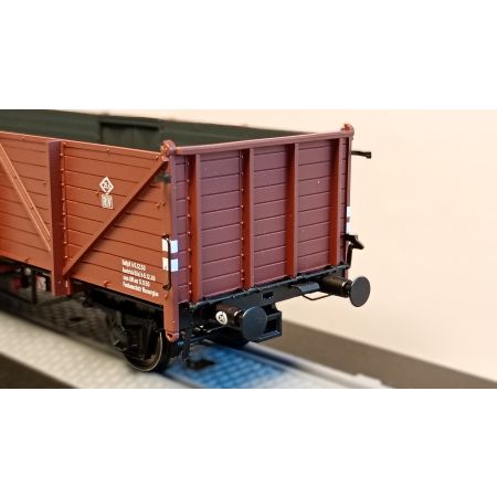 EXACT-TRAIN EX20360 Zestaw 2 wagonów towarowych odkrytych Klagenfurt Brit-US Zone Duisburg, DR, Ep. IIIa