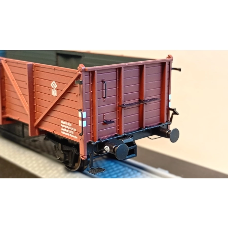 EXACT-TRAIN EX20360 Zestaw 2 wagonów towarowych odkrytych Klagenfurt Brit-US Zone Duisburg, DR, Ep. IIIa