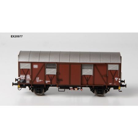 EXACT-TRAIN EX20977 Wagon towarowy .Grs-v 212 z klapami alu., Nr. 131 2135-3, DB, Ep. IV