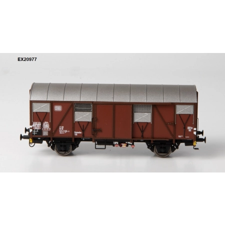 EXACT-TRAIN EX20977 Wagon towarowy .Grs-v 212 z klapami alu., Nr. 131 2135-3, DB, Ep. IV