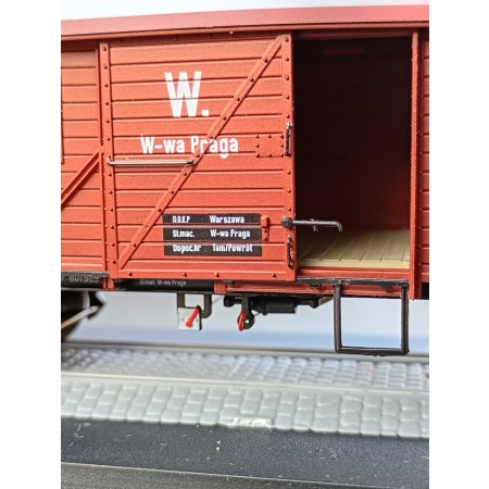 EXACT-TRAIN EX23725 Wagon towarowy Pwgs44 Bremen Ft 801590 (brązowy), PKP, Ep. III