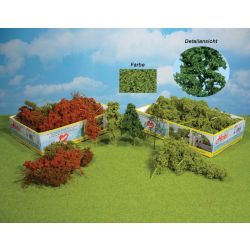 HEKI 1631 Drzewa liściaste i krzewy jasnozielone 15 szt.