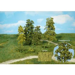 HEKI 1671 Drzewa i krzaki zielone, 15 szt