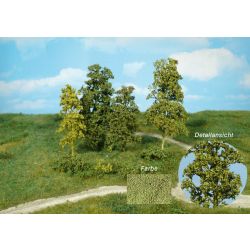 HEKI 1672 Drzewa i krzaki ciemnozielone, 15 szt