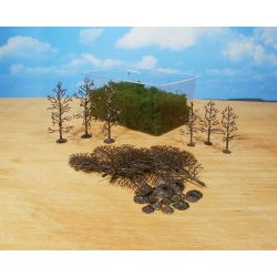 HEKI 1972 Drzewa liściaste do samodzielnego montażu 6-12 cm, 15 szt.