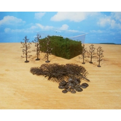 HEKI 1972 Drzewa liściaste do samodzielnego montażu 6-12 cm, 15 szt.