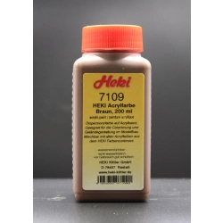 HEKI 7109 Farba HEKI akrylowa - Brązowa 200 ml