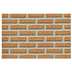 HEKI 72252 Mur z cegły klinkierowej H0 40x20 cm