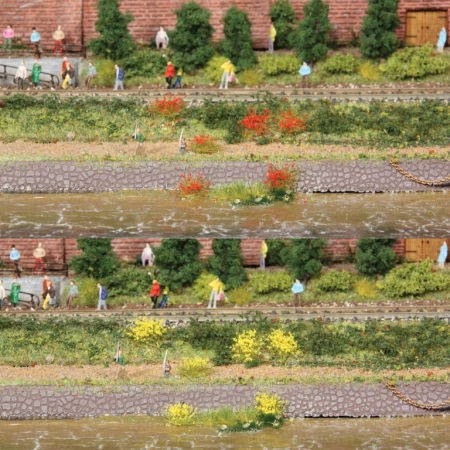 HEKI 1804 Kępy trawy żółtej, czerwonej 5-6 mm, 100 szt.