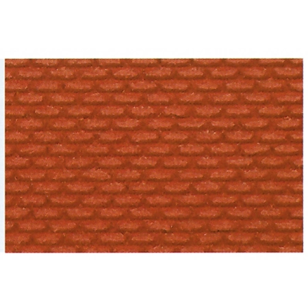 HEKI 70032 Mur z czerwonej cegły H0/TT 28x14 cm