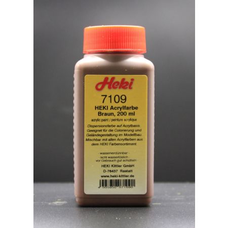 HEKI 7109 Farba HEKI akrylowa - Brązowa 200 ml