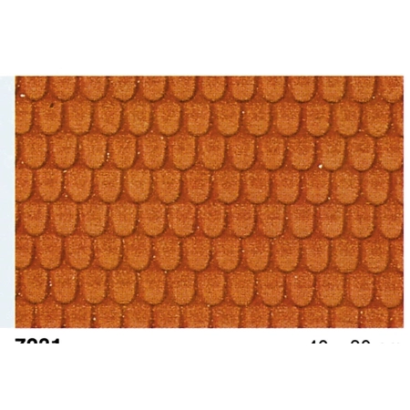 HEKI 72312 Dachówka H0 40x20 cm