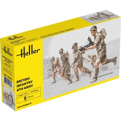 HELLER 49609 Figurki - 8 Armia Brytyjska - 1:72