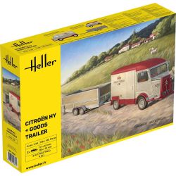 HELLER 50331 Citroen HY + Przyczepa towarowa - 1:24