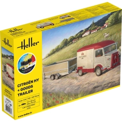 HELLER 52331 Starter Set - Citroen HY + Przyczepa towarowa - 1:24