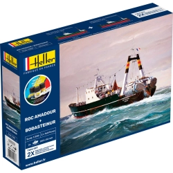 HELLER 55608 STARTER KIT Twin Set Roc Amadour + Bordasteinur - 1:200