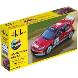 HELLER 56113 Starter Set - Peugeot 206 WRC 2003 - 1:43