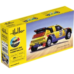 HELLER 56189 Starter Set - Peugeot 205 Turbo Rally - 1:43