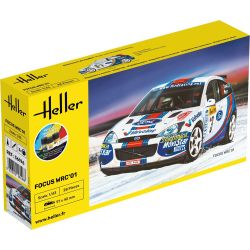 HELLER 56196 Starter Set - Ford Focus WRC 2001 - 1:43