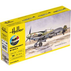 HELLER 56229 Starter Set - Messerschmitt Bf 109 K-4 - 1:72