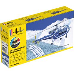 HELLER 56286 Starter Set - SA Alouette III Gendarmerie - 1:72