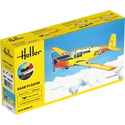 HELLER 56287 Starter Set - SAAB Safir 91 - 1:72