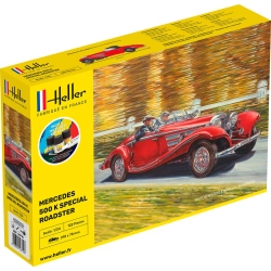 HELLER 56710 Starter Set - Mercedes-Benz 500 K Special Roadster - 1:24