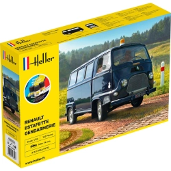 HELLER 56742 STARTER KIT Renault Estafette Gendarmerie - 1:24