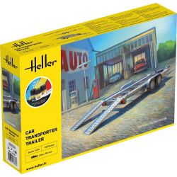 HELLER 56774 STARTER KIT Car Transporter Trailer - 1:24