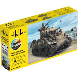 HELLER 56894 Starter Set - M4 Sherman Division LeClerc - 1:72