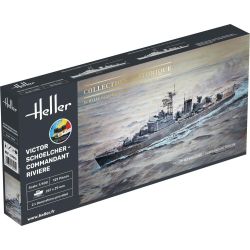 HELLER 57015 STARTER KIT Victor Schoelcher - Commandant Riviere - 1:400