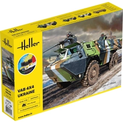 HELLER 57130 Starter Set - Pojazd opancerzony VAB 4x4 Ukraine - 1:35
