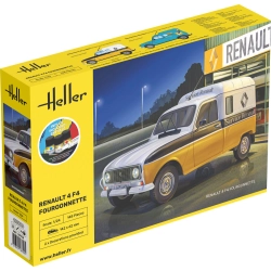 HELLER 58700 STARTER KIT Renault 4 F4 Fourgonette - 1:24