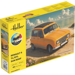 HELLER 58704 Starter Set - Renault 4 TL/GTL Sun Roof - 1:24
