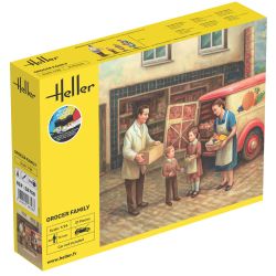 HELLER 58758 STARTER KIT Grocer Family - 1:24