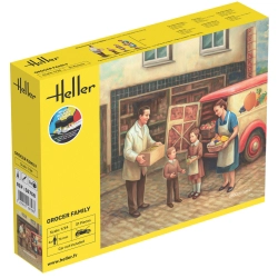 HELLER 58758 STARTER KIT Grocer Family - 1:24