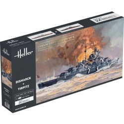 HELLER 85078 Bismarck + Tirpitz Twinset - 1:400