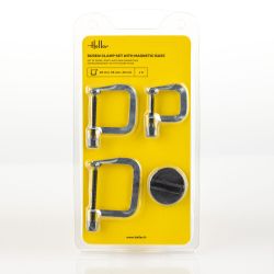 HELLER 99003 Screw clamp set (3 pieces) with magnetic base